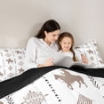 thumbnail image 5 of Feelyou Western Cowgirl Cowboy Twin Comforter Sets, Vintage Boho Damask Bedding Set, 2pcs, 5 of 8