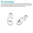 thumbnail image 5 of Letter Charm Pendants, 50 Pcs Character Alphabet Pendant Bulk DIY for Jewelry Making Bracelets, Silvery, G, 5 of 6