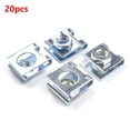 thumbnail image 3 of SPRING 20x Car License Plate Fastener Buckle Metal Screw 6mm Nut U-Type Clips Retainers, 3 of 8