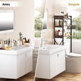 thumbnail image 2 of Estante Organizador para Baño, Estantería Sobre el Inodoro con Patas Ajustables, Estante Baño De 3 Niveles, Organizador Mueble Baño, Estante de Almacenamiento Adecuado para Balcón, Lavandería, 2 of 9