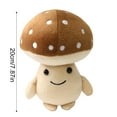 thumbnail image 2 of Giant Vegetable Fruit Plush Toys,Cute Vegetable And Fruit Stuffed Plush,Spring Easter Birthday Gifts for All Age+,Brown Mushroom, 2 of 3