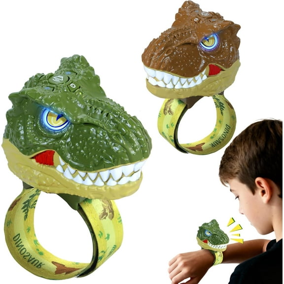 Walkie Talkies for Kids 2 Pack Dinosaur - Toys for Boys Age 3-5 5-7 8-12 T-Rex Adjustable Strap Long Range Clear Sound Dino Walkie Talkie Outdoor Camping Christmas Birthday Gifts Toddlers