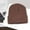Brown, variant on Outfmvch Winter Beanie Hats for Men Women, Warm Cozy Knitted Cuffed Skull Cap Black L