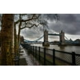 thumbnail image 2 of Brown,Victoria 14x11 Gold Ornate Wood Framed with Double Matting Museum Art Print Titled - London Tower Bridge, 2 of 4