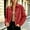 B_ Red, variant on PRINxy Women's Point Collar Button Front Cropped Jacket With Side Patch Pockets Relaxed Fit Casual Outerwear For Book Club Meeting Light Blue XXL
