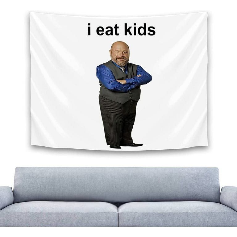 Funny Tapestry I Eat Kids Funny Man Wear Suit Tapestries Wall Hanging Backdrop Party Decorations for College Dorm Bedroom 40 x 60 100cm x150cm Walmart