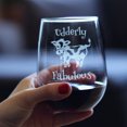 thumbnail image 3 of Bevvee Stemless Wine Glass 17 oz Udderly Fabulous Gifts for Cow Lovers Wine Glasses, 3 of 4
