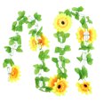 thumbnail image 3 of KAKOWELY 2 piezas de flores artificiales de ratán, colgantes decorativos de girasol de ratán, adorno para el hogar, 3 of 4