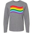 thumbnail image 3 of Inktastic Pride Flag in Grunge Long Sleeve T-Shirt, 3 of 5
