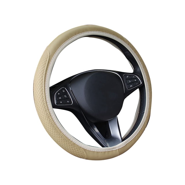 Great promotion! Car Steering Wheel Cover With Long-lasting PU Leather, Universal 15 Inch Fit For Car Truck SUV, Breathable Slip Auto Steering Wheel Covers For Men And Women