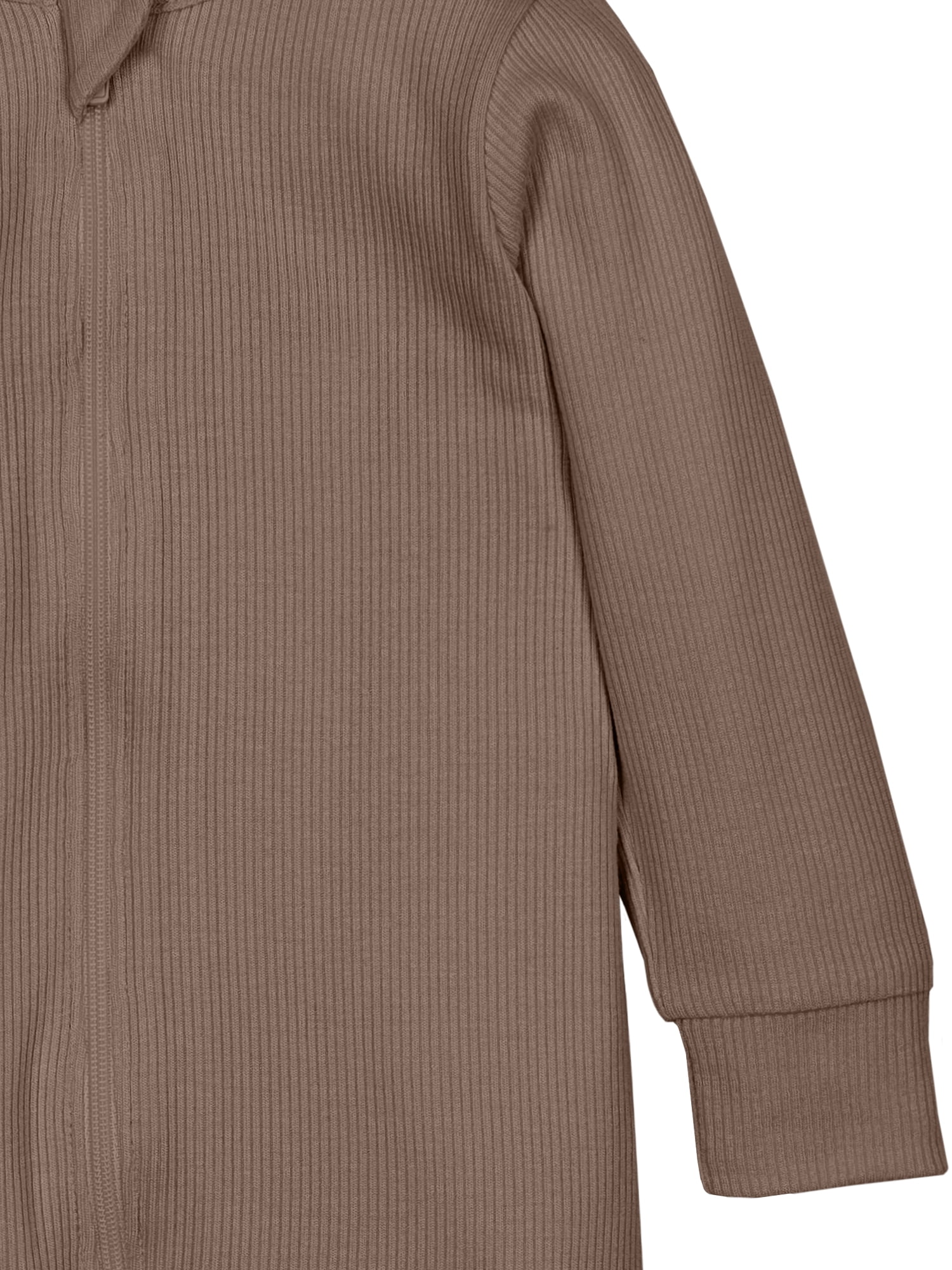 Modern Moments by Gerber Baby Neutral Super Soft Viscose Long Sleeve Coverall, Sizes Newborn - 12 Months