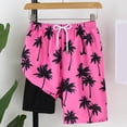 thumbnail image 6 of Lullu Boys Hawaii Beach Swim Trunks with Compression Liner Quick Drying Swim Shorts, 6 of 8