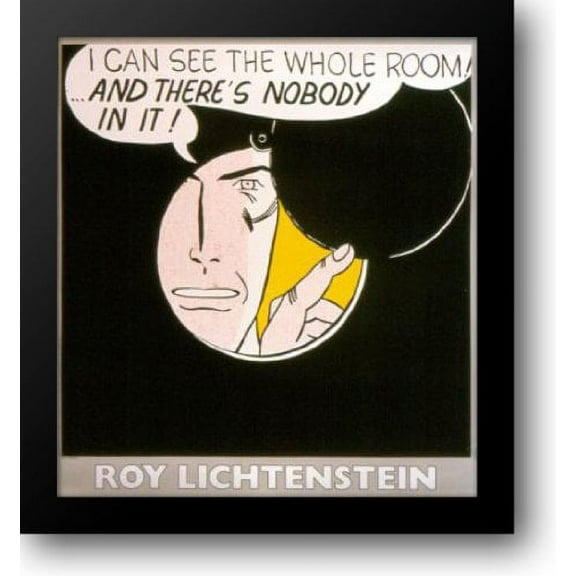 I Can See the Whole Room 42x46 Framed Art Print by Lichtenstein, Roy