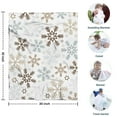 thumbnail image 4 of Light Christmas Snowflake Pattern Blanket,Comfortable Soft Flannel Throw Blanket,All Season,Warm Lightweight Blankets for Sofa Bed Couch Living Room Chair,30"x40", 4 of 4