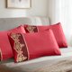 thumbnail image 4 of Luxury Embroidered Pillowcases Set of 2, Elegant Lace Trim Pillow Covers, Soft Brushed Hotel Quality Bedding, Skidproof Decorative Pillow Shams for Home Decor, Reactive Dye Washable Pillow Case, 4 of 7
