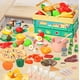 thumbnail image 5 of Juguetes para piscina, juguetes para bebés, set de 94 piezas de comida de juguete para niños, cocina de juguete con verduras para cortar, accesorios de cocina de juguete, juguetes de comida de juguete, 5 of 9