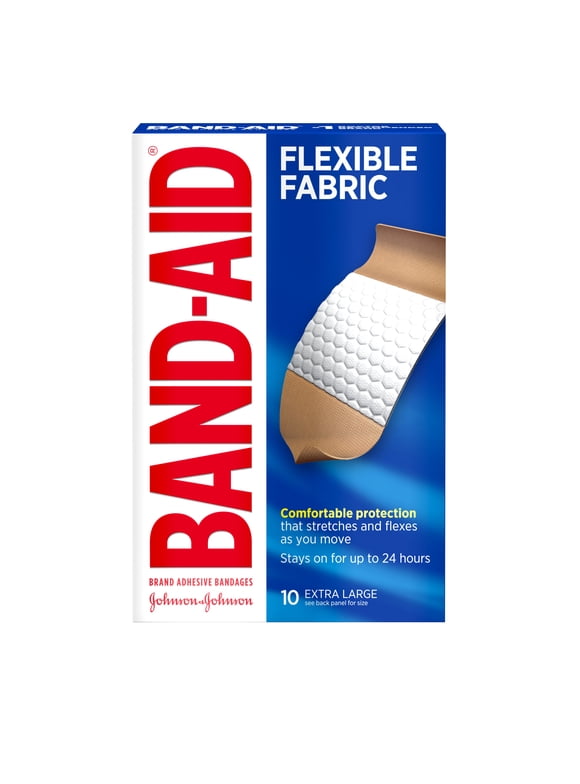 Band-Aid Brand FlexibleFabric Adhesive Bandages, Extra Large, 10 ct