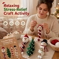 thumbnail image 2 of Crochet Christmas Spiral Ornaments DIY Kit,Beginner Friendly Christmas Spiral Tree Decor Craft Set with Soft Yarn, Snowflake Beads, Festive Holiday Gift for Adults, 2 of 8