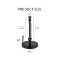 thumbnail image 3 of Paper Towel Holder Countertop, Paper Towel Stand with Ratchet System for Kitchen Bathroom Black, 3 of 6