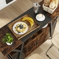 thumbnail image 6 of Bestier 47" Kitchen Island with Storage Cabinet Buffet Table Sideboard with Adjustable Shelves, Rustic, 6 of 11
