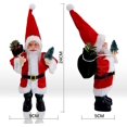 thumbnail image 2 of Estatuillas de Papá Noel de pie, decoraciones navideñas tradicionales para interiores, adornos navideños rojos para el padre, perfectos para la decoración del árbol de Navidad, decoración del hogar Kuyhfg Bienvenido a Kuyhfg, 2 of 5