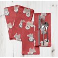 thumbnail image 5 of "S4Sassy Orange Puppies Dog Holiday Parties Cloth Table Linen Re-Usable Dinner Napkins Set 20 x 20""(Pack of 6)", 5 of 8