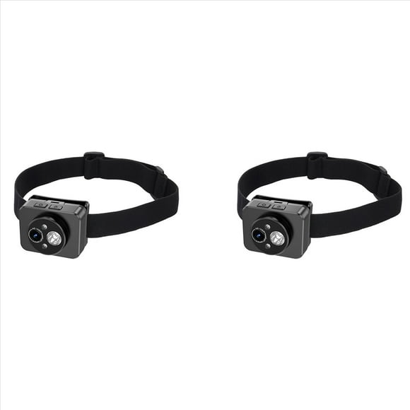 2X Cámara Deportiva Montada en la Cabeza, HD PTZ, Cámara Antivibración, Video Corto, Videograbadora de Ciclismo para Exteriores, Grabadora de Vlogs