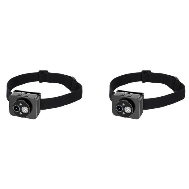 2X Cámara Deportiva Montada en la Cabeza, HD PTZ, Cámara Antivibración, Video Corto, Videograbadora de Ciclismo para Exteriores, Grabadora de Vlogs