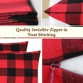 thumbnail image 2 of Buffalo Check Plaid Set of Table Runner and 2 Throw Pillow Covers - Plaid Pattern Checkers - 72 Inch x 14 Inch Runner and 18 Inch x 18 Inch Pillow Cover Case, 2 of 5