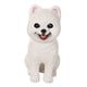 thumbnail image 2 of Figura de perro Pomerania, adorno artesanal, linda, tallada, portátil, para coche, decoración de cachorro Blanco, 2 of 9