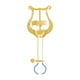 thumbnail image 1 of Soporte para lira de clarinete Lira de marcha para clarinete Soporte para partituras de clarinete Lira de marcha para clarinete 14.7x2.3x4.6cm, 1 of 9