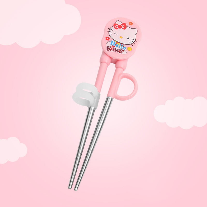 TRAINING CHOPSTICKS JAPONAIS HASHI SUPPORT HOLDER HELLO KITTY USE YOUR OWN 