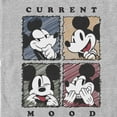 thumbnail image 2 of Men's Mickey & Friends Current Mood Graphic Tee Athletic Heather X Large, 2 of 5
