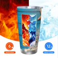 thumbnail image 6 of Salouo Shells and Starfish Print 20oz Tumbler with Lid,Stainless Steel Vacuum Insulated Tumbler Durable Insulated Coffee Mug Thermal Cup with Splash Proof Sliding Lid-Straw Two-piece Set, 6 of 8