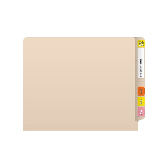 Medical Arts Press End Tab File Folder Straight-Cut Letter Size Manila 50/Box (S-01103-50-3)