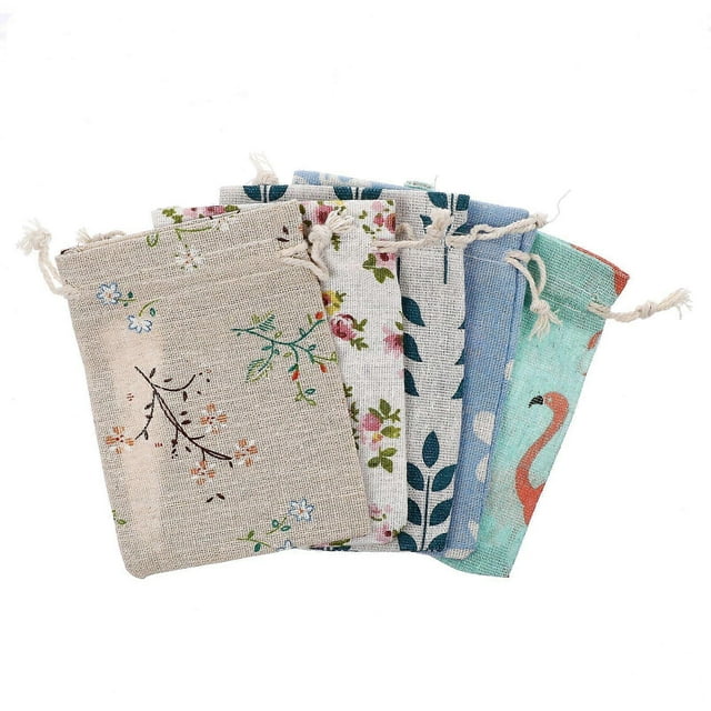 50 Pcs Bags Drawstring Present Bag Wrapping Bags Jewelry Bags Cookie Bags Party Favor Bags