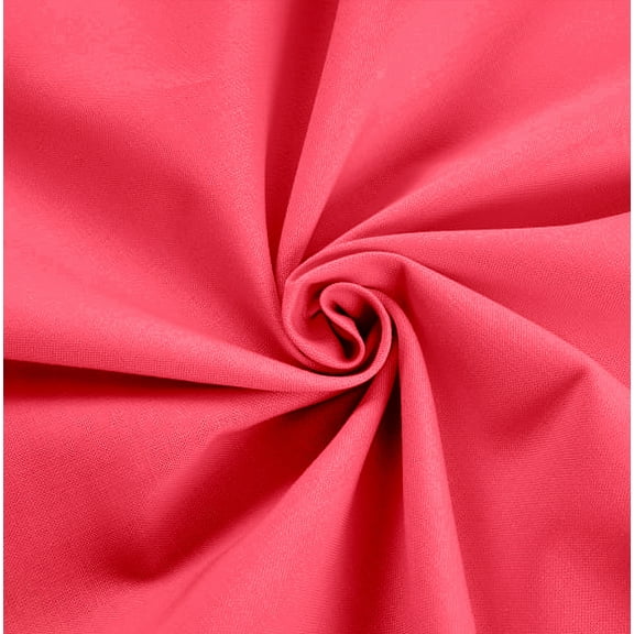 Waverly Inspirations 100% Cotton 44" Solid Coral Fabric, by the yard