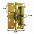 thumbnail image 5 of Jinsinto 2 Pack 4 Inch Self-Aligning Spring Hinges, Self-Closing, Removable Spring Hinges,, 5 of 5