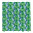 thumbnail image 2 of Ambesonne Tropical Shower Curtain, Leaves Seaweed Sea Plants, 69"Wx75"L, Azure Blue Green, 2 of 4