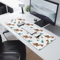 thumbnail image 2 of Long Mouse Pads for Desk,Brown and Teal Dinosaur Pattern Desk Mats on Top Of Desks, Desk Mouse Pad Extra Large with 3mm Non-Slip Base and Stitched Edge for Gaming,Office,Work,Home 31.5"x11.8", 2 of 6