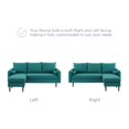 thumbnail image 7 of Modway Revive Upholstered Right or Left Sectional Sofa in Teal, 7 of 7