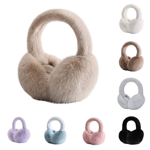 Cozy Foldable Winter Ear Muffs Soft Frostproof Ear Warmers for Cold Weather Protection