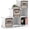 White, variant on Sorbus 6 Cube Storage Shelf Organizer, Waterproof Cubby for Closet or Bedroom, Black