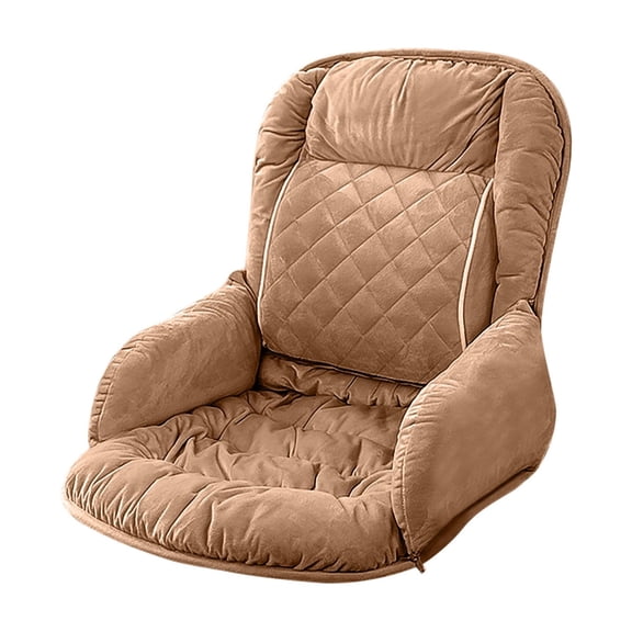 Gumesh Thickened Heated Office Chair Cushion with Lumbar Support - Memory Foam Seat Warmer for Long Hours Sitting