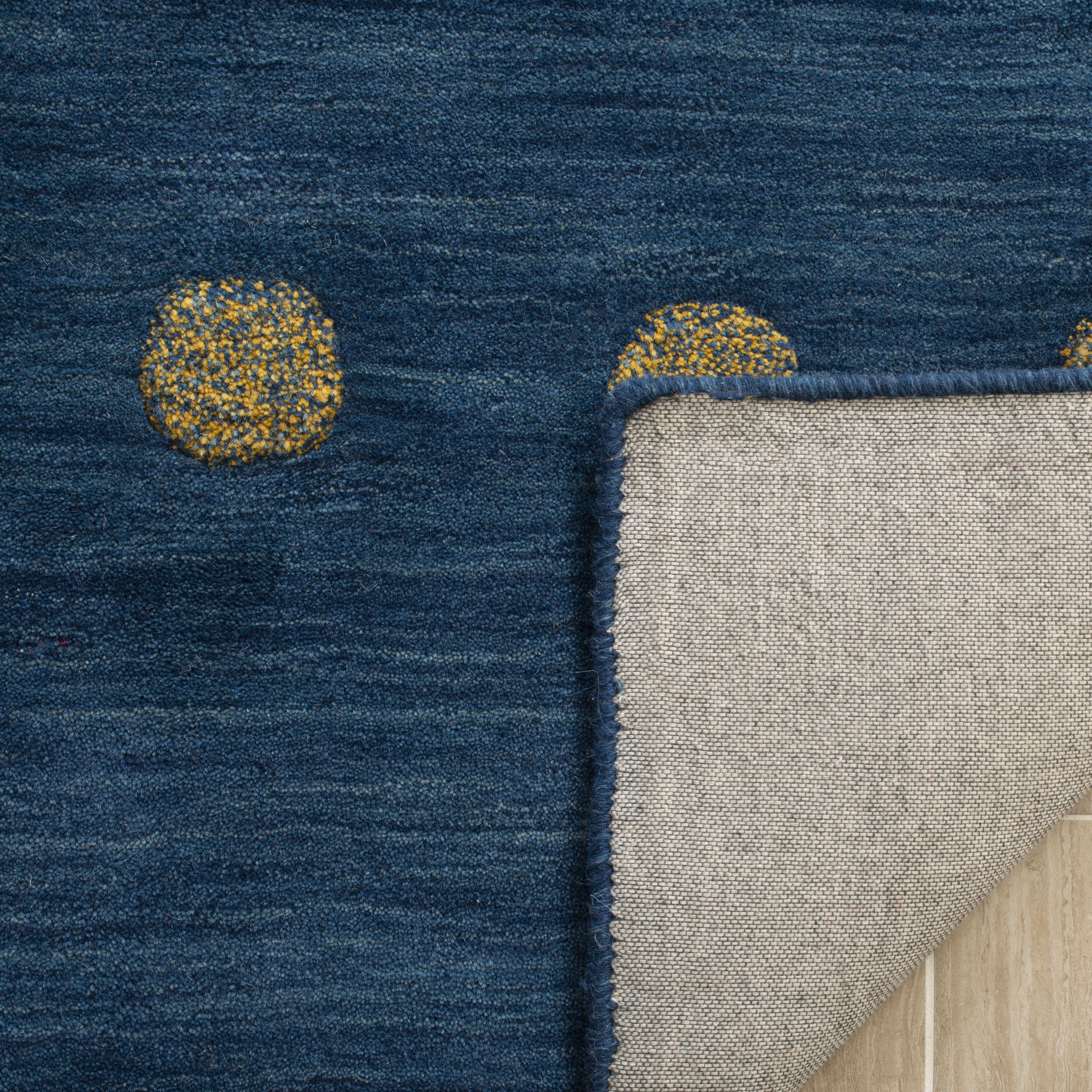 Safavieh Himalaya Derbhile Solid Wool Area Rug, Blue, 4' x 6'