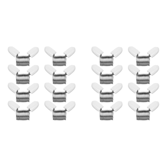Bead Stopper, 16Pcs Jewelry Making Spring Bead Clamps for Jewelry Making Bead Wire Ends Jewelry Making Tool