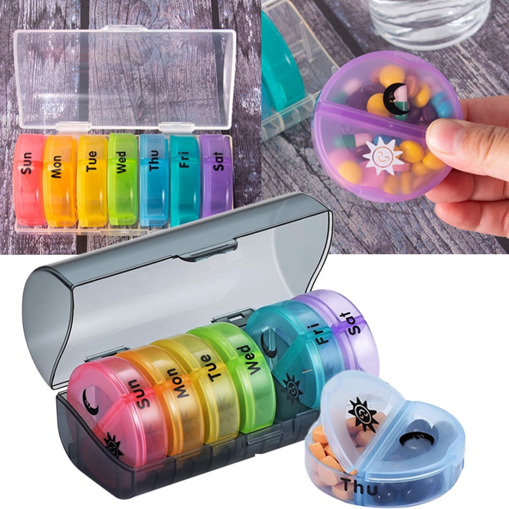 Cheers.US Weekly Pill Organizer Arthritis Friendly, BPA Free Travel 7