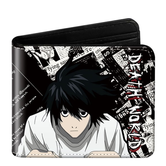 TAZAG anime Death Note short half-fold card holder for men and women