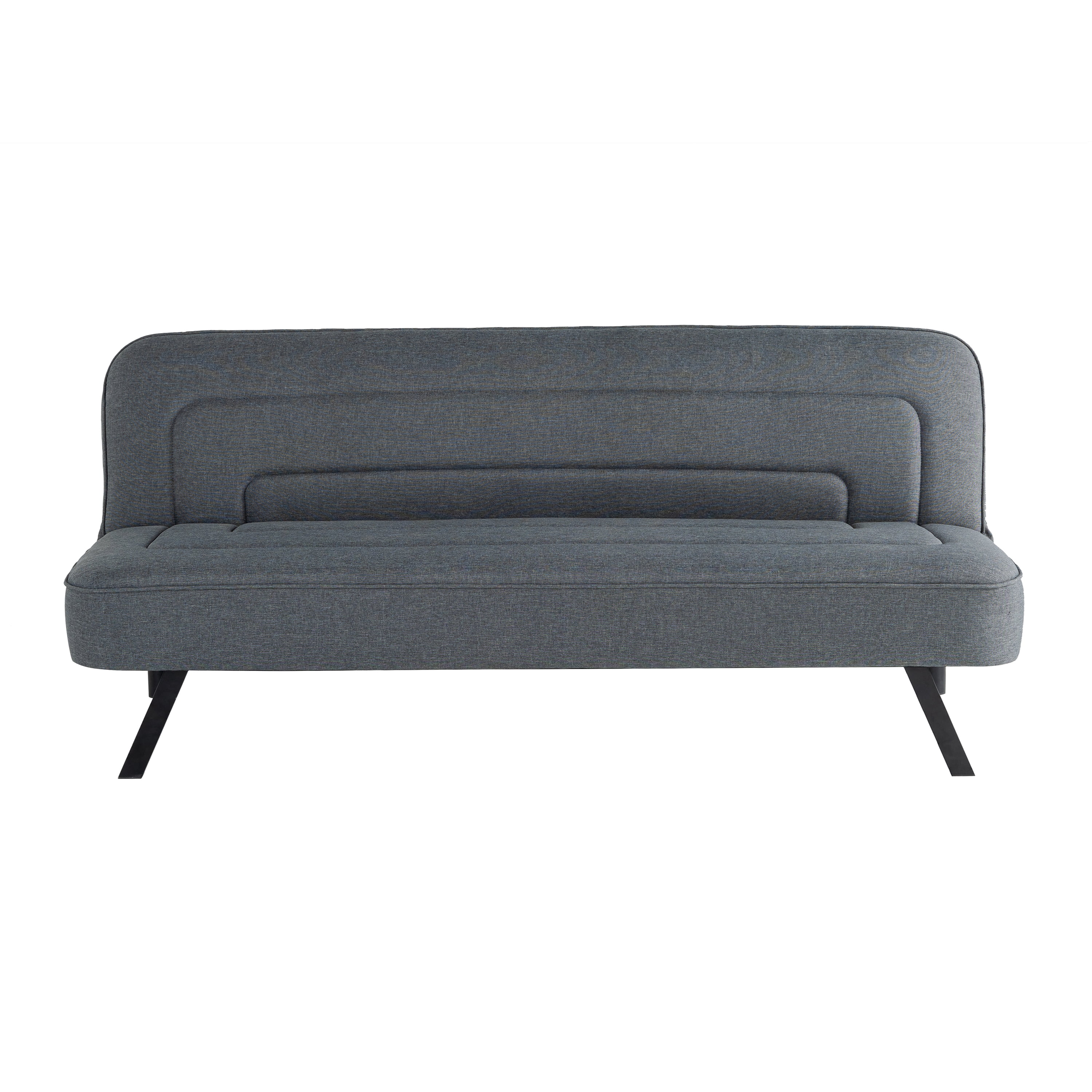 Serta Fletcher Modern Twin Futon, Charcoal Woven Fabric