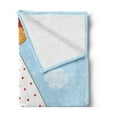 thumbnail image 2 of Ahoy Its a Boy Soft Flannel Fleece Throw Blanket, Baby Shower Theme It's a Boy in Nautical Style Bear and Bird in Boat, Cozy Plush for Indoor and Outdoor Use, 60" x 80", Multicolor, by Ambesonne, 2 of 5